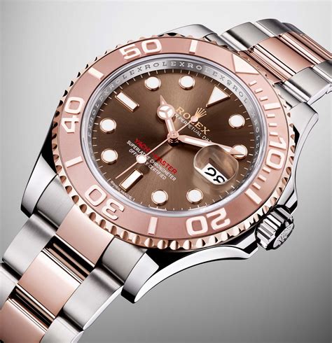 swiss replica rolex men's yachtmaster 40 18k everose gold|rolex yacht master gold.